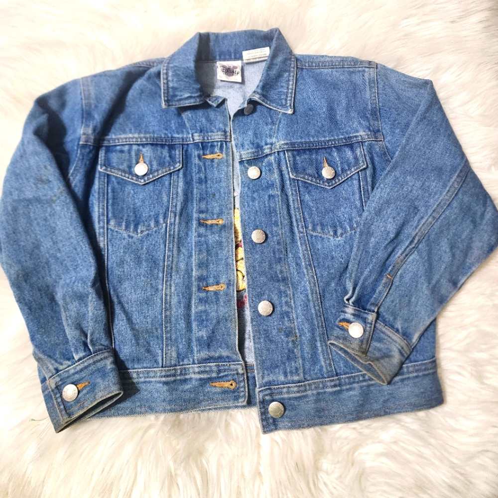Youth Disney Winnie the Pooh Vintage Denim jacket Size medium